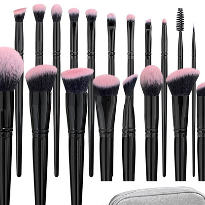 18 brushes for applying makeup powder