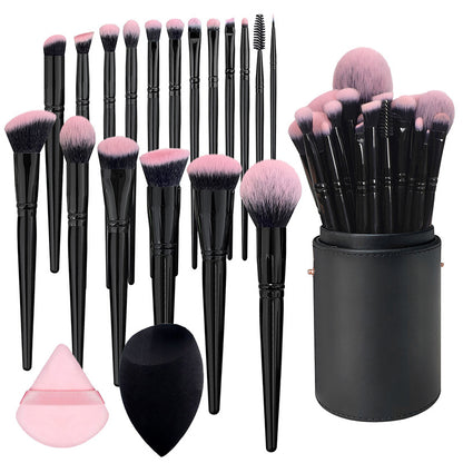 18 brushes for applying makeup powder