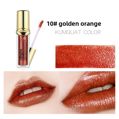 Non-Cup Metallic Pearl Matte Liquid Lipstick