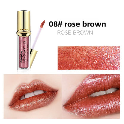 Non-Cup Metallic Pearl Matte Liquid Lipstick