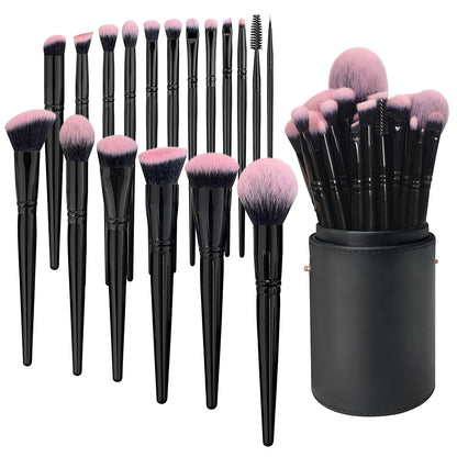 18 brushes for applying makeup powder