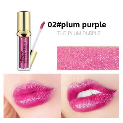 Non-Cup Metallic Pearl Matte Liquid Lipstick