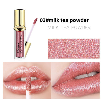 Non-Cup Metallic Pearl Matte Liquid Lipstick